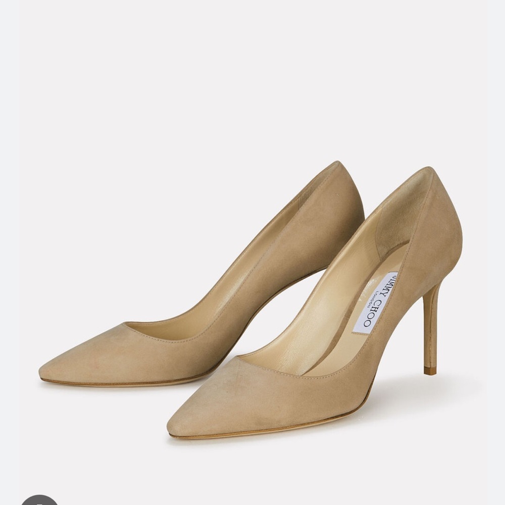 ROMY 85 SUE NUDE, Jimmy Choo nude pumps